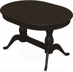 Кухонный раздвижной стол Фабрицио-2 исп. Овал 1600, Тон 11 Покраска + патина с прорисовкой (на столешнице) в Вологде - предосмотр