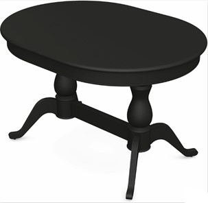 Обеденный раздвижной стол Фабрицио-2 исп. Овал 1600, Тон 12 Покраска + патина с прорисовкой (на столешнице) в Вологде - предосмотр