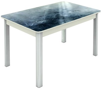Кухонный раздвижной стол Гамбург исп. 2, ноги метал. крашеные №23 (Exclusive h158/белый) в Вологде - предосмотр