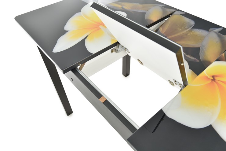 Кухонный стол раздвижной Гамбург исп. Мини, ноги метал. крашеные №23, Фотопечать (Фрукты №32) в Вологде - изображение 5