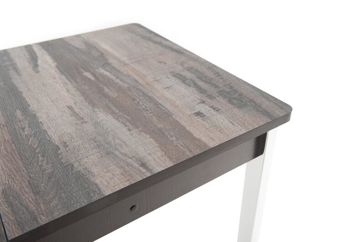 Кухонный раздвижной стол Гамбург исп. мини, Пластик (Дерево темное, опоры хром) в Вологде - изображение 3