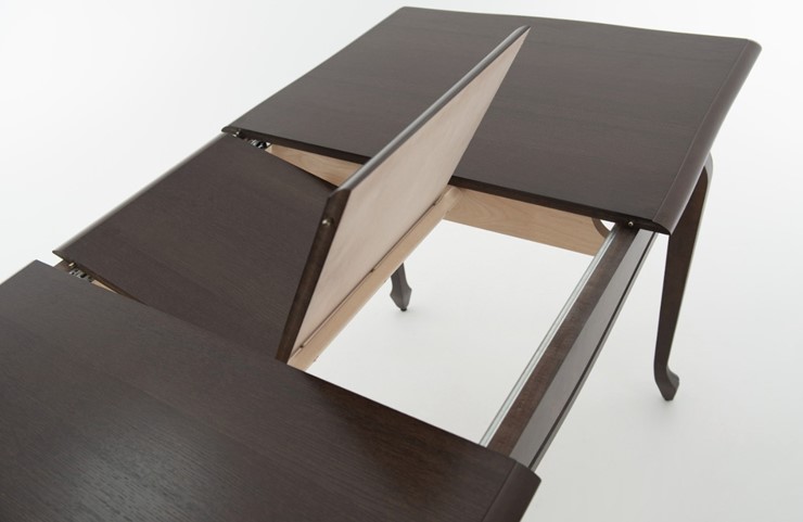 Обеденный раздвижной стол Кабриоль 1200х800, тон 5 (Морилка/Эмаль) в Вологде - изображение 5