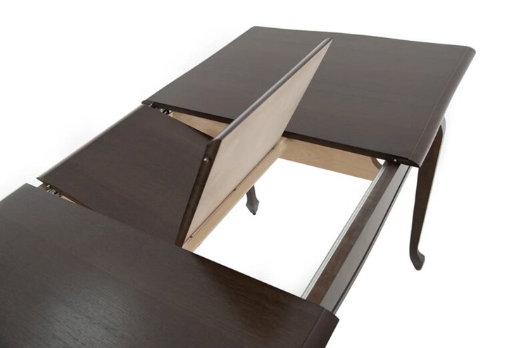 Кухонный стол раскладной Кабриоль 1200х800, (Тон 7 - Орех тёмный) Морилка/Эмаль в Вологде - изображение 8