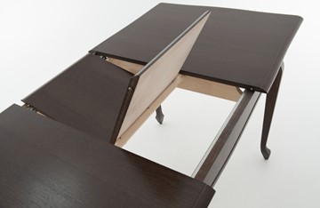 Кухонный раскладной стол Кабриоль 1400х800, тон 2 (Морилка/Эмаль) в Вологде - предосмотр 5