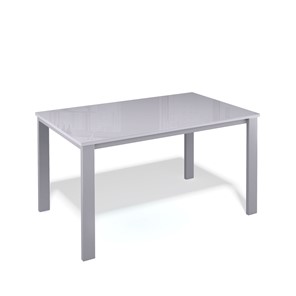 Кухонный стол раздвижной Kenner LL1200 серый/стекло серое глянец в Вологде