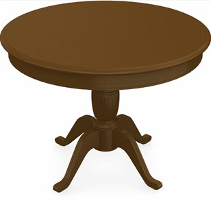 Стол раздвижной Леонардо-1 исп. Круг 1000, тон 2 Покраска + патина с прорисовкой (на столешнице) в Вологде