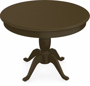 Кухонный стол раскладной Леонардо-1 исп. Круг 1000, тон 5 Покраска + патина (в местах фрезеровки) в Вологде - предосмотр