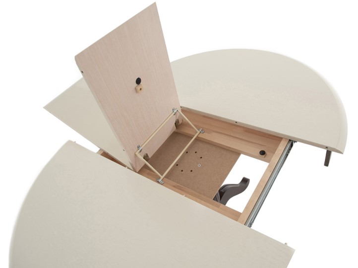 Обеденный раздвижной стол Леонардо-1 исп. Круг 820, тон 5 (Морилка/Эмаль) в Вологде - изображение 6