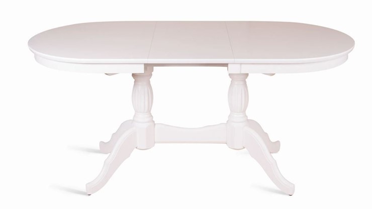 Кухонный стол раскладной Лилия-1300 (белая эмаль) 78,5x82x130+35 в Вологде - изображение 1