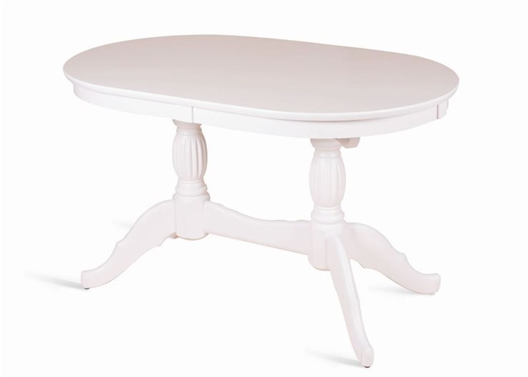 Кухонный стол раскладной Лилия-1300 (белая эмаль) 78,5x82x130+35 в Вологде - изображение 3