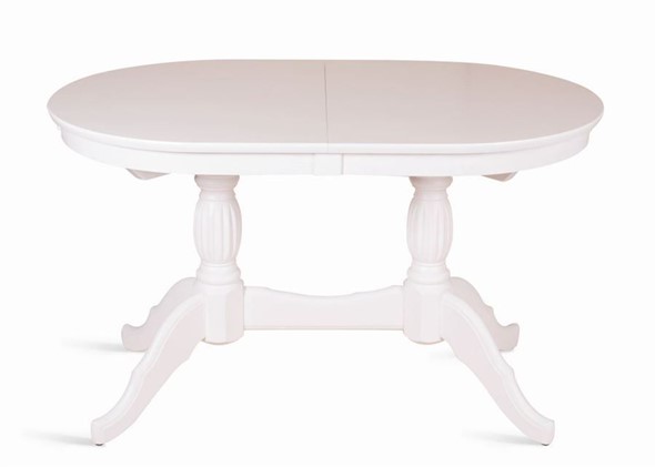 Кухонный стол раскладной Лилия-1300 (белая эмаль) 78,5x82x130+35 в Вологде - изображение