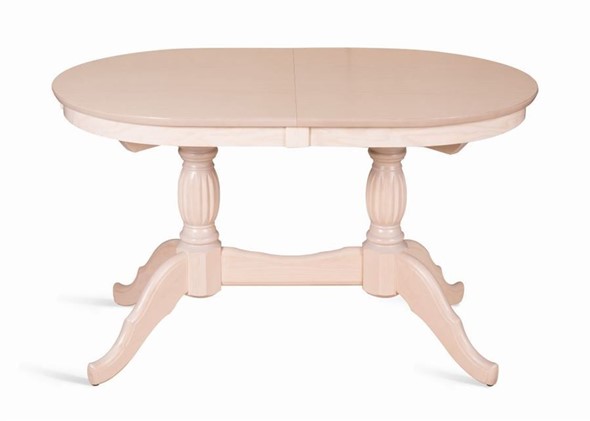 Кухонный стол раскладной Лилия-1300 (беленый дуб) 78,5x82x130+35 в Вологде - изображение