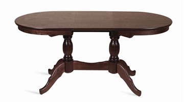 Кухонный стол раскладной Лилия-1300 (темный тон) 78,5x82x130+35 в Вологде - предосмотр 1