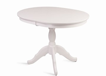 Кухонный стол раздвижной Лилия (белая эмаль) 78,5x82x110+35 в Вологде - предосмотр 2