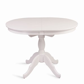 Кухонный стол раздвижной Лилия (белая эмаль) 78,5x82x110+35 в Вологде - предосмотр
