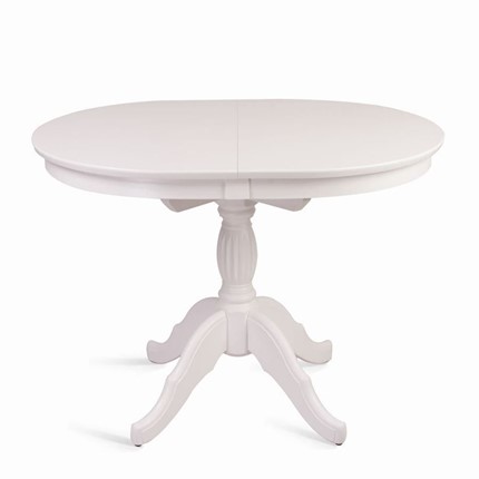 Кухонный стол раздвижной Лилия (белая эмаль) 78,5x82x110+35 в Вологде - изображение