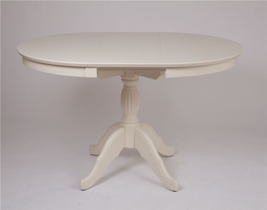 Обеденный раздвижной стол Лилия (слоновая кость) 78,5x82x110+35 в Вологде - изображение
