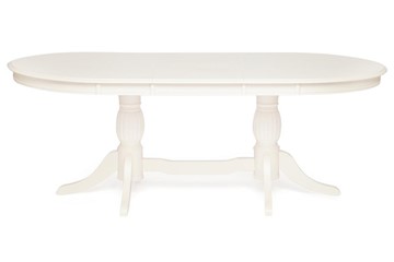 Кухонный стол раскладной LORENZO (Лоренцо) 160+46x107x76, pure white (402) в Вологде - предосмотр 1
