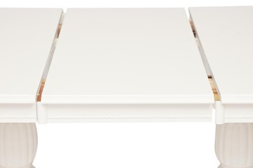 Кухонный стол раскладной LORENZO (Лоренцо) 160+46x107x76, pure white (402) в Вологде - предосмотр 3