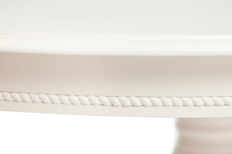 Кухонный стол раскладной LORENZO (Лоренцо) 160+46x107x76, pure white (402) в Вологде - изображение 4