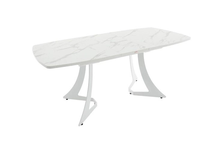Кухонный стол раздвижной Милан Пластик (Камень белый) в Вологде - изображение 2