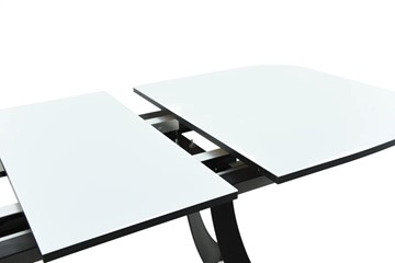 Кухонный раздвижной стол Милан Стекло Opti (Белое) в Вологде - предосмотр 13