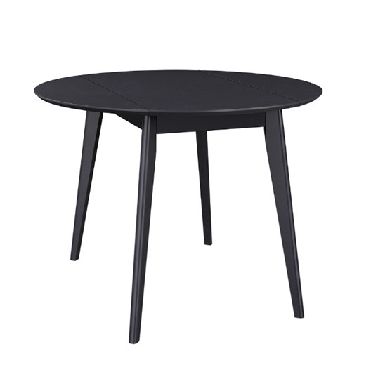 Кухонный стол раздвижной Орион Drop Leaf 100, Черный в Вологде - изображение 1