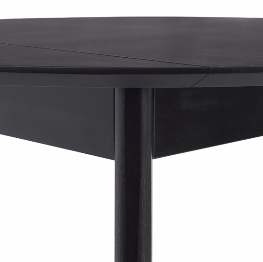 Кухонный стол раздвижной Орион Drop Leaf 100, Черный в Вологде - изображение 5