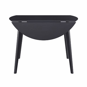 Кухонный стол раздвижной Орион Drop Leaf 100, Черный в Вологде - предосмотр 6