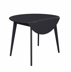 Кухонный стол раздвижной Орион Drop Leaf 100, Черный в Вологде - предосмотр 8