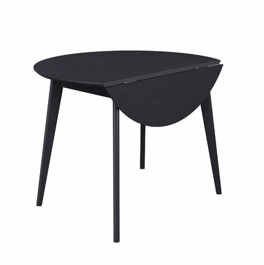Кухонный стол раздвижной Орион Drop Leaf 100, Черный в Вологде - изображение 8