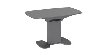 Стеклянный обеденный стол Портофино (СМ(ТД)-105.02.11(1)), цвет Серое/Стекло серое матовое LUX в Вологде