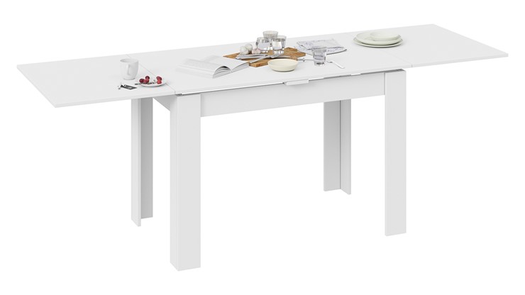 Кухонный стол раздвижной Промо тип 4 (Белый/Белый) в Вологде - изображение 3