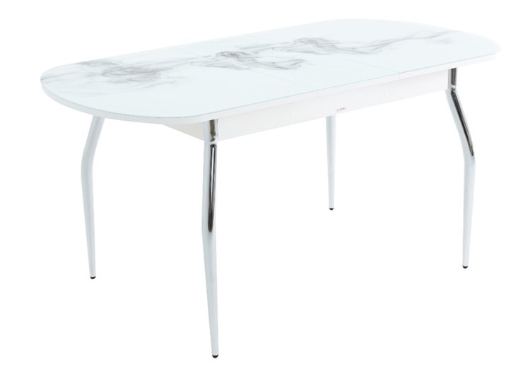 Обеденный раздвижной стол Ривьера исп.2 ноги метал. крашеные №24 Фотопечать (Текстура №4) в Вологде - изображение 5