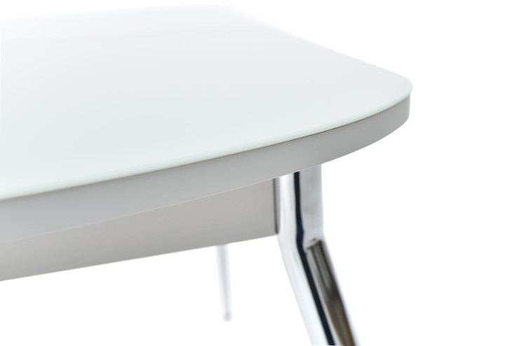 Кухонный стол раскладной Ривьера мини дерево №1 (стекло белое/белый) в Вологде - изображение 5