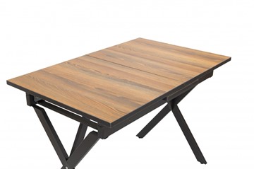Кухонный раскладной стол Стайл № 11 (1100/1500*700 мм.) столешница пластик, форма Форте, с механизмом бабочка в Вологде - предосмотр 1