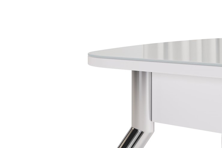 Кухонный раскладной стол Танго, белый/белый в Вологде - изображение 5