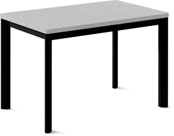Кухонный стол раскладной Токио-3L (ноги металлические черные, светлый цемент) в Вологде