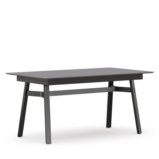 Обеденный стол 1600 Элиот ЛД 414.100.000, Оникс Серый/Чёрный в Вологде - изображение 1