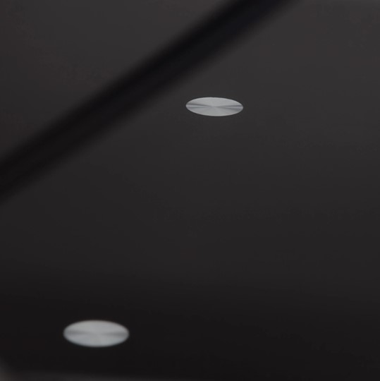 Кухонный стол BERTOIA (mod. GT21) металл/стекло, Black (черный) арт.20595 в Вологде - изображение 2