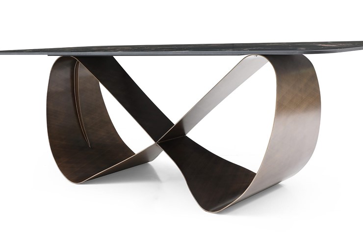 Кухонный стол DT9305FCI (240) черный керамика/бронзовый в Вологде - изображение 3