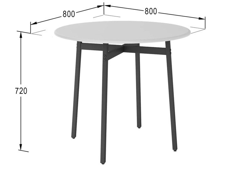 Кухонный стол Медисон (белый) в Вологде - изображение 3