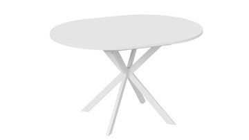 Кухонный обеденный стол Мэдисон Тип 1 (Белый муар, Белый) в Вологде - предосмотр 3