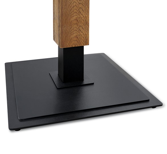 Кухонный обеденный стол SHT-TU22 (2 шт.)/ТT 120/80 (дуб брашированный коричневый/черный муар/белый шагрень) в Вологде - изображение 7