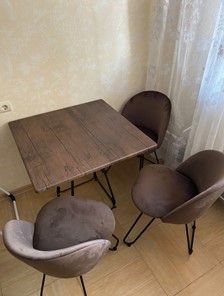Кухонный обеденный стол SHT-TU23/H71/ТT 80 (темно-серый/палисандр) в Вологде - предосмотр 6
