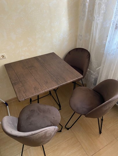 Кухонный обеденный стол SHT-TU23/H71/ТT 80 (темно-серый/палисандр) в Вологде - изображение 6