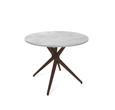 Кухонный стол SHT-TU30 / SHT-TT 90 ЛДСП (бетон чикаго светло-серый/коричневый) в Вологде - изображение