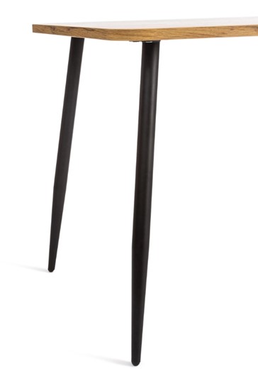 Обеденный стол PLUTO ЛДСП/металл, 120x80x77, Дуб вотан/Черный арт.19317 в Вологде - изображение 3