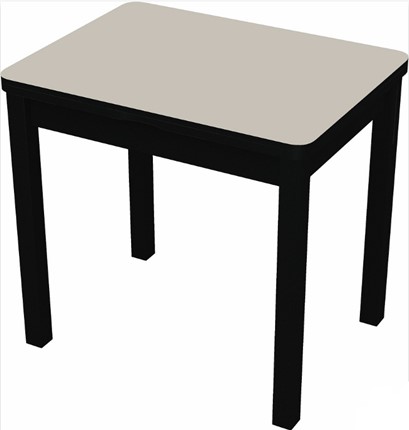 Раздвижной стол Бари дерево №8 (стекло белое/черный) в Вологде - изображение