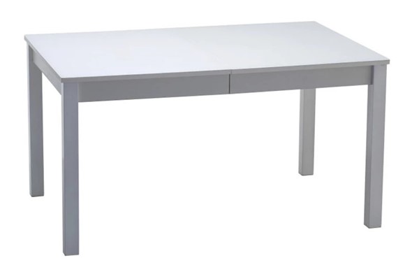 Кухонный раскладной стол Нагано-2 стекло белое opti (хром-лак) 1 в Вологде - изображение